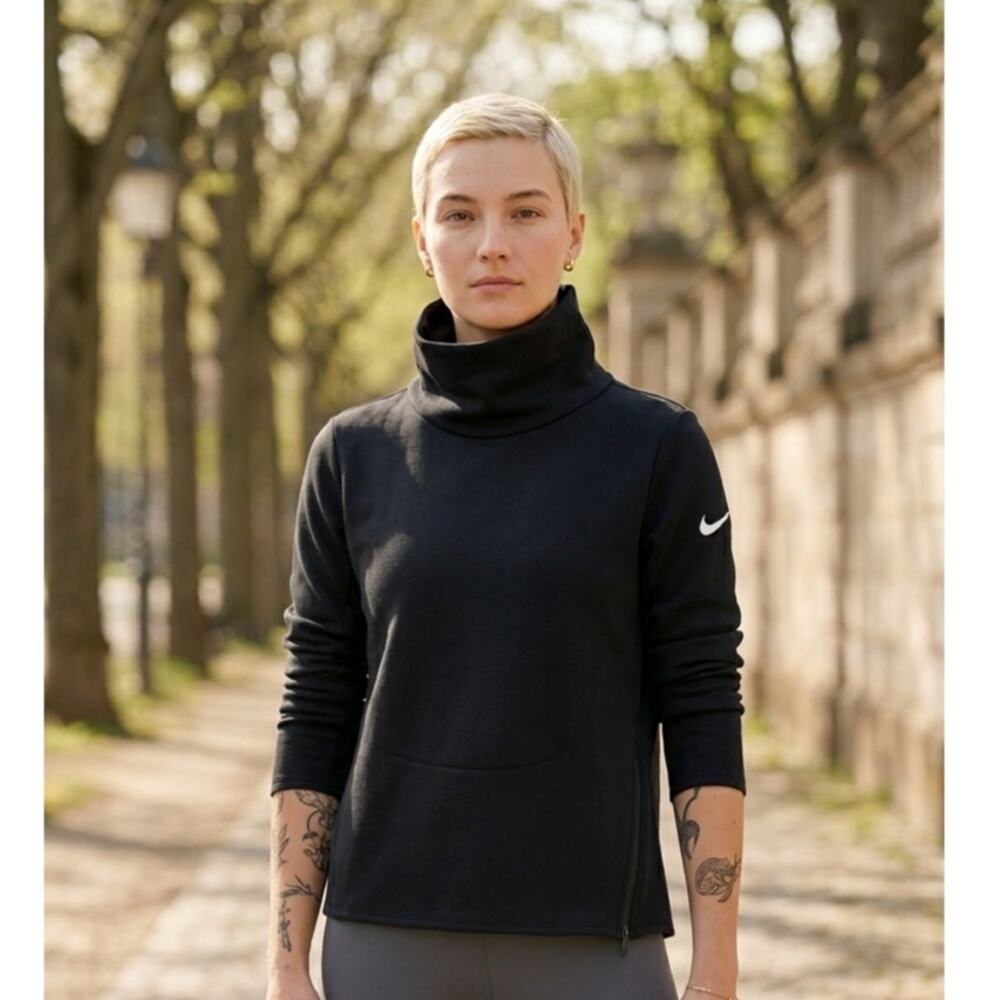 Nike Dri-FIT Cowl Neck Side Zip Sweatshirt M